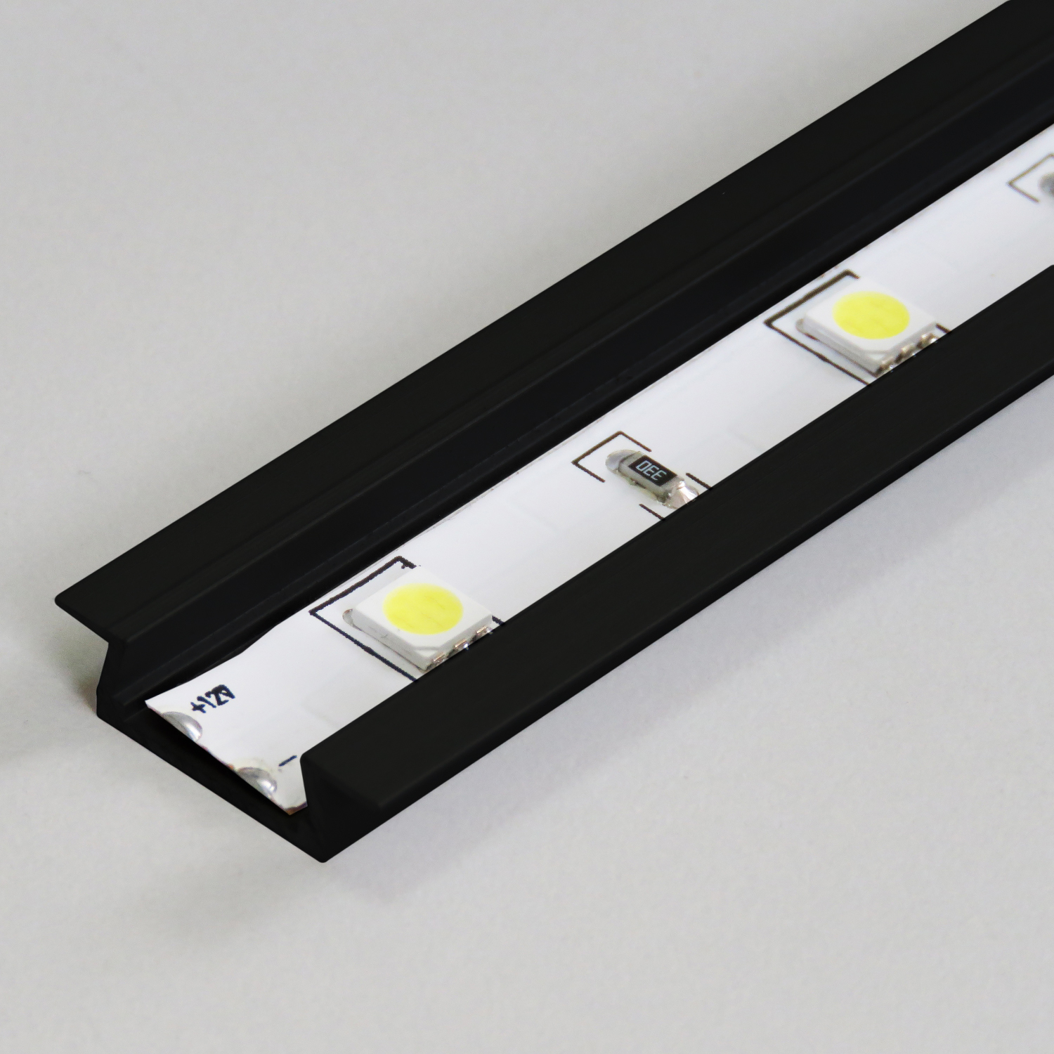 7893 LED U 2206 ugradni profil za rasvetu 3m CRNI 1